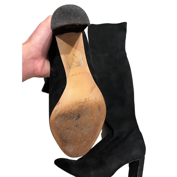 Aldo Black Over the Knee Boots - Picture 3 of 6
